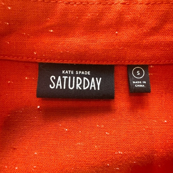 Orange Studded Kate Spade Saturday Jacket - Picture 4 of 11